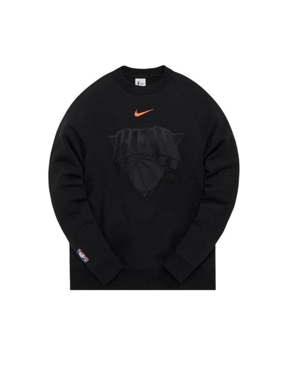 Kith x Nike Knicks Fleece Crewneck Black XL FW20 NWT